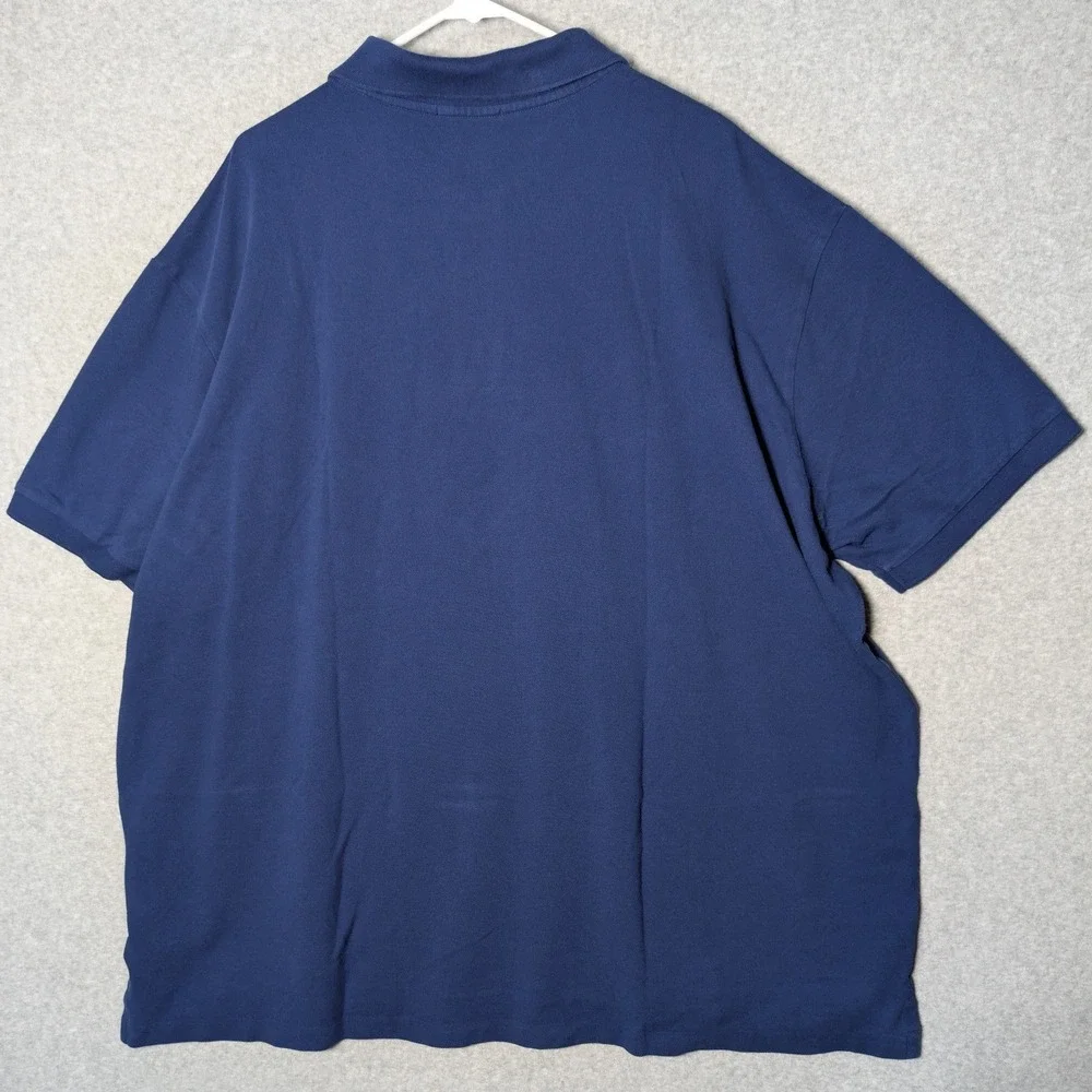 Polo Ralph Lauren Mens Polo Shirt 4XB Short‎ Sleeve Cotton Big Tall Blue Cotton